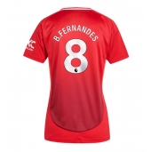 Manchester United Bruno Fernandes #8 Hjemmebanetrøje Dame 2024-25 Kort ærmer