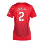 Manchester United Victor Lindelof #2 Hjemmebanetrøje Dame 2024-25 Kort ærmer