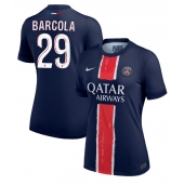 Paris Saint-Germain Bradley Barcola #29 Hjemmebanetrøje Dame 2024-25 Kort ærmer