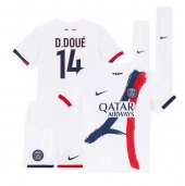 Paris Saint-Germain Desire Doue #14 Udebanetrøje Børn 2024-25 Kort ærmer (+ bukser)