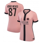 Paris Saint-Germain Joao Neves #87 Tredje trøje Dame 2024-25 Kort ærmer