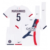 Paris Saint-Germain Marquinhos #5 Udebanetrøje Børn 2024-25 Kort ærmer (+ bukser)