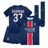 Paris Saint-Germain Milan Skriniar #37 Hjemmebanetrøje Børn 2024-25 Kort ærmer (+ bukser)