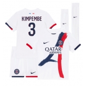 Paris Saint-Germain Presnel Kimpembe #3 Udebanetrøje Børn 2024-25 Kort ærmer (+ bukser)