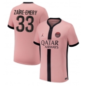 Paris Saint-Germain Warren Zaire-Emery #33 Tredje trøje 2024-25 Kort ærmer