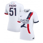 Paris Saint-Germain Willian Pacho #51 Udebanetrøje Dame 2024-25 Kort ærmer