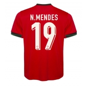 Portugal Nuno Mendes #19 Hjemmebanetrøje EM 2024 Kort ærmer