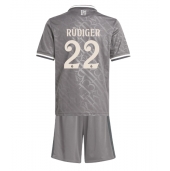 Real Madrid Antonio Rudiger #22 Tredje trøje Børn 2024-25 Kort ærmer (+ bukser)