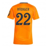 Real Madrid Antonio Rudiger #22 Udebanetrøje Dame 2024-25 Kort ærmer