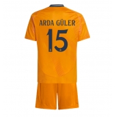 Real Madrid Arda Guler #15 Udebanetrøje Børn 2024-25 Kort ærmer (+ bukser)