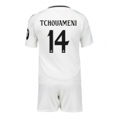 Real Madrid Aurelien Tchouameni #14 Hjemmebanetrøje Børn 2024-25 Kort ærmer (+ bukser)