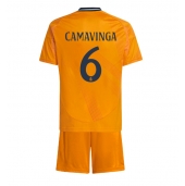 Real Madrid Eduardo Camavinga #6 Udebanetrøje Børn 2024-25 Kort ærmer (+ bukser)