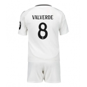 Real Madrid Federico Valverde #8 Hjemmebanetrøje Børn 2024-25 Kort ærmer (+ bukser)