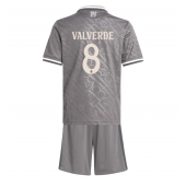 Real Madrid Federico Valverde #8 Tredje trøje Børn 2024-25 Kort ærmer (+ bukser)