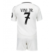 Real Madrid Vinicius Junior #7 Hjemmebanetrøje Børn 2024-25 Kort ærmer (+ bukser)