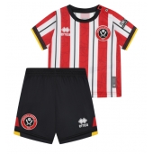 Sheffield United Hjemmebanetrøje Børn 2024-25 Kort ærmer (+ bukser)