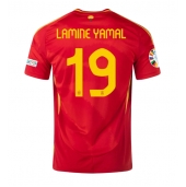 Spanien Lamine Yamal #19 Hjemmebanetrøje EM 2024 Kort ærmer